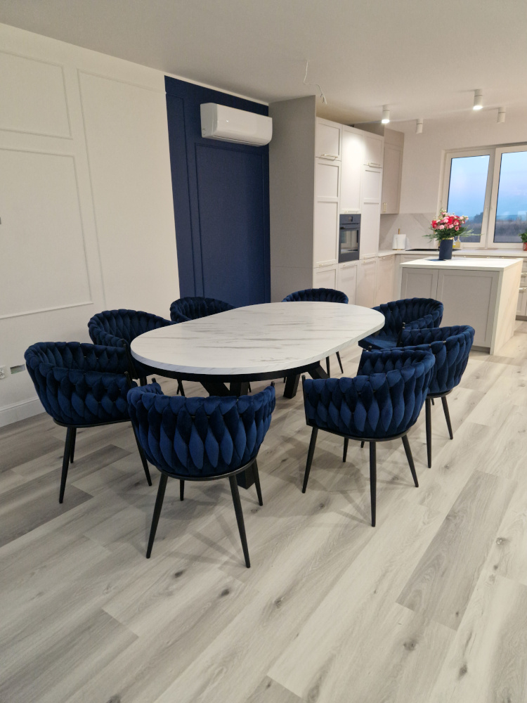 Stół okrągły rozkładany